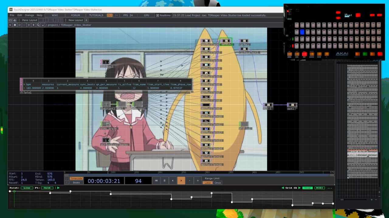 azumanga stutter glitch scratch