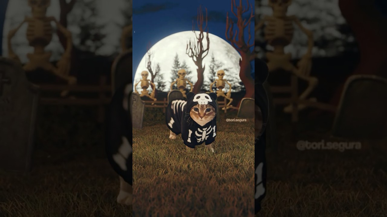 OIIA CAT x Spooky Scary Skeletons