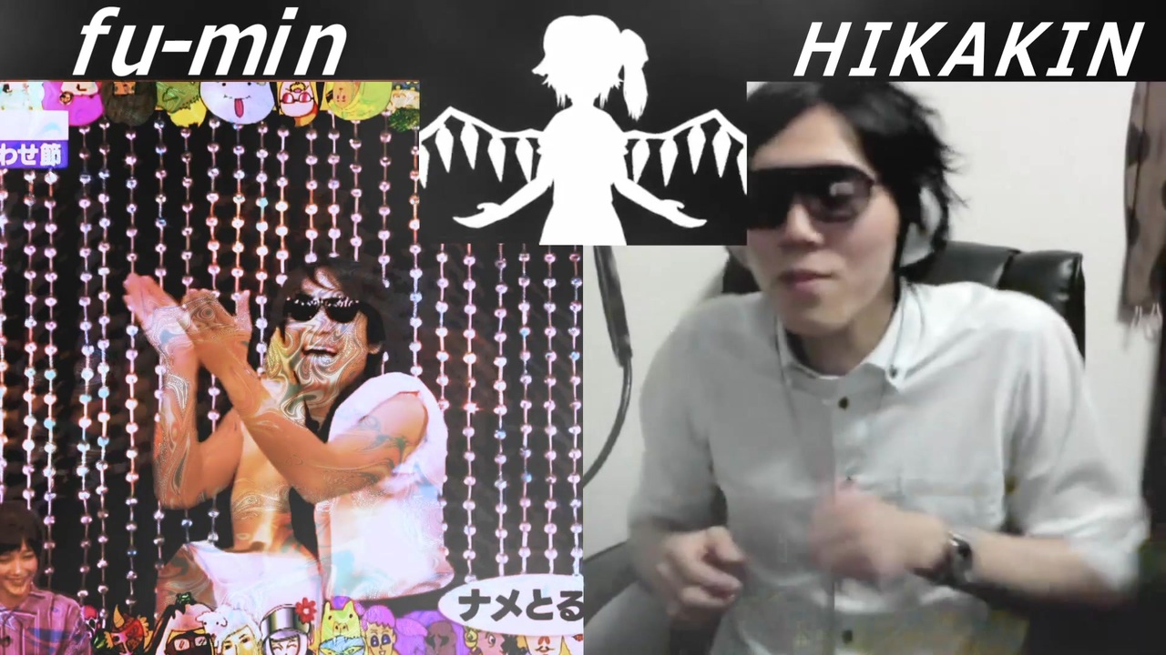 強ふーみん VS ヒカキン　ボイパ対決 Bad Apple!!