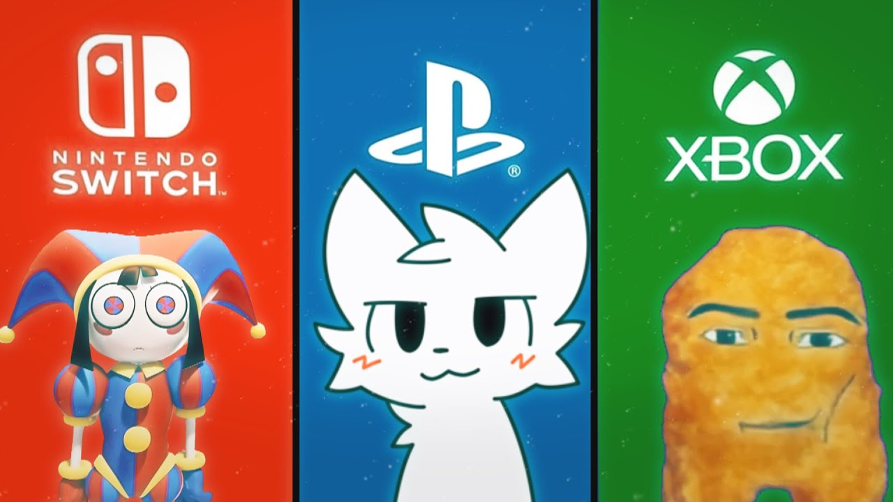 Boykisser, Pomni, & Gegagedigedagedago but it's Famous Console Startups