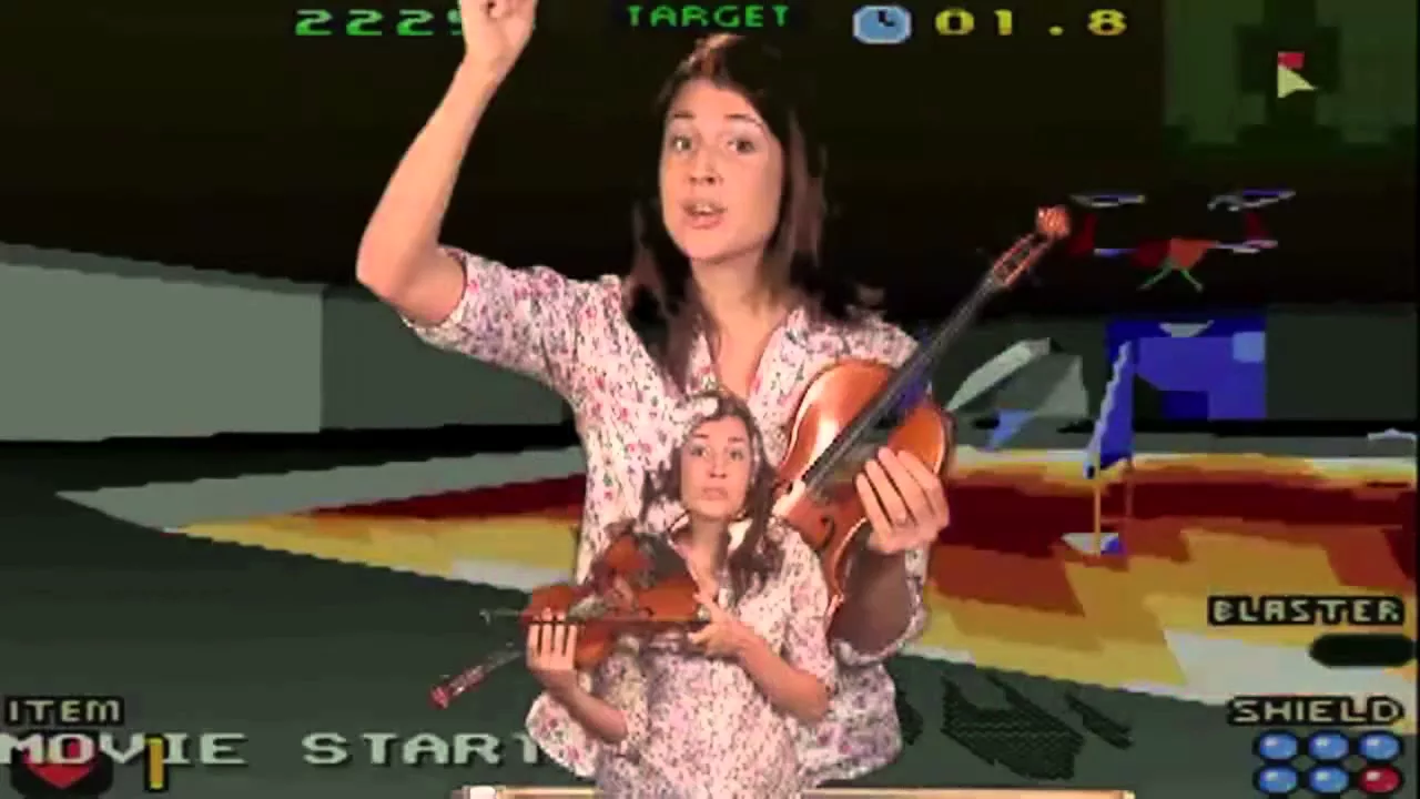 惑星エラダード内部でバイオリンの練習