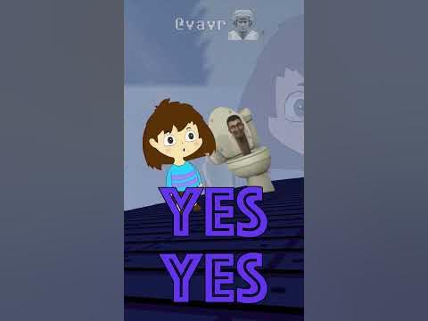 🚽 SKIBIDI TOILET CHASES UNDERTALE FRISK Running SONG #banban LIKE vs COMMENT - Parody Lyrics 🔥
