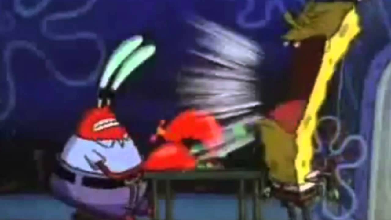 mr krabs i wanna go to bed