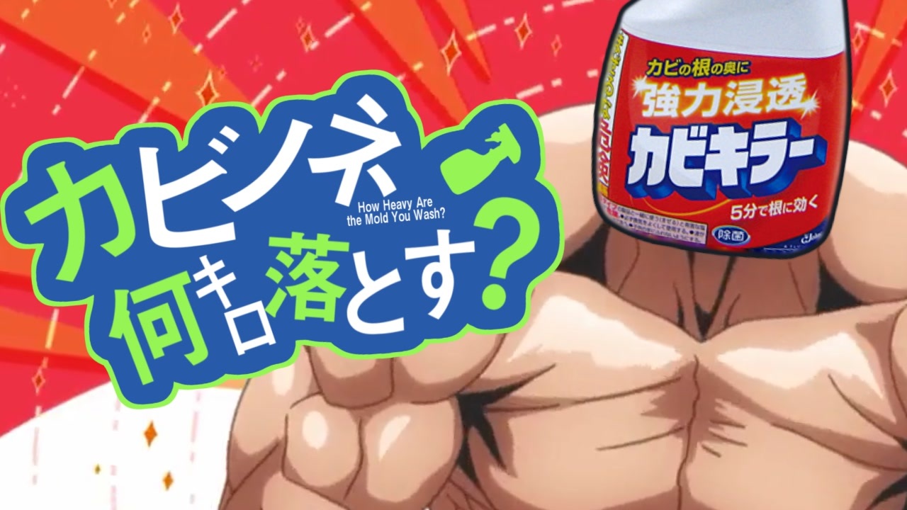 カビノネ何キロ落とす？OP『お願いカビキラー』
