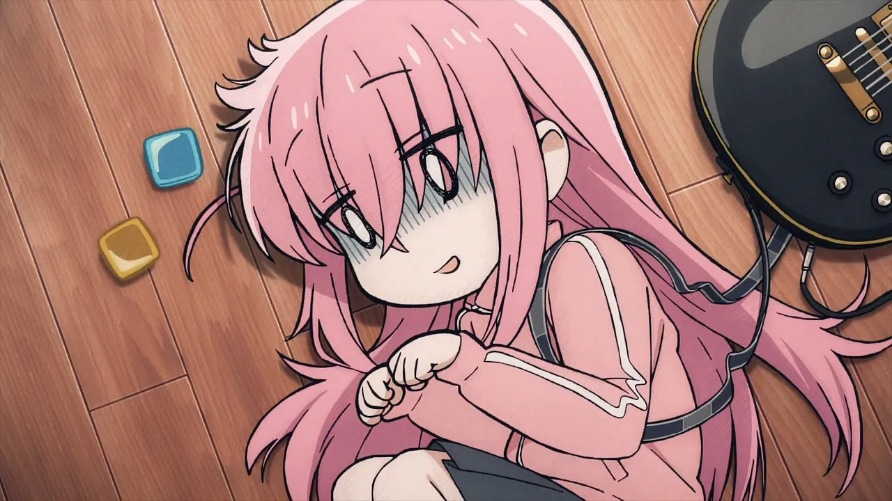 ぼっちのギターは黒色