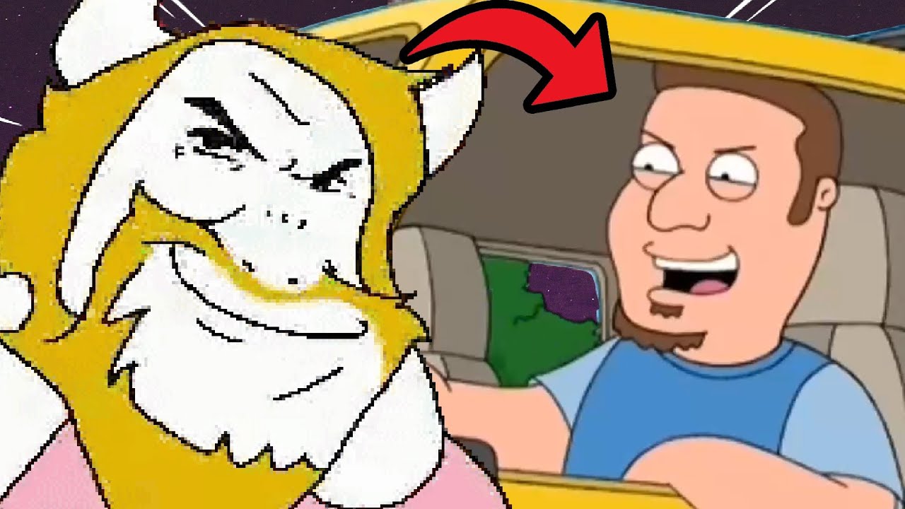 Asgore runs over Dess with a Hummer